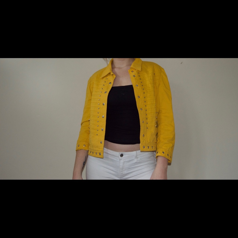 Yellow Studded Jacket